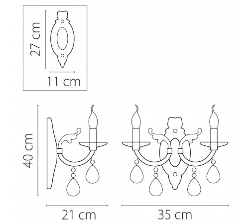 Бра Osgona 694622 Stregaro