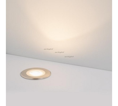 Встраиваемый в дорогу светильник Arlight 024950 LTD-GROUND-TILT-R80-9W Warm3000 (SL, 60 deg, 230V)