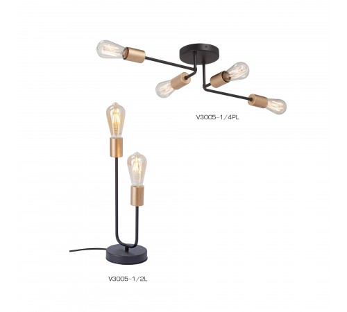 Настольная лампа декоративная Vitaluce V3005-1/2L V3005