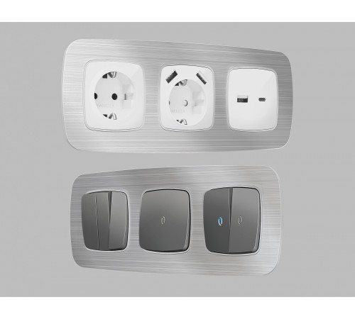 Рамка на 4 поста Ambrella Volt OF580104 Radian Металл