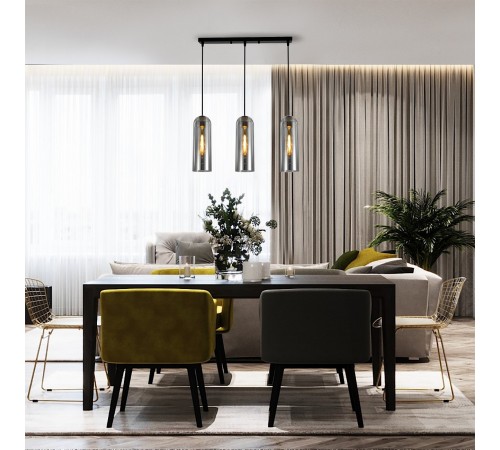 Подвесной светильник Escada 10195/3S Smoke Damask