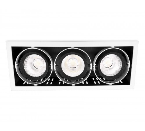 Встраиваемый светильник Ambrella T813 BK/CH 3*12W 4200K Classic T81