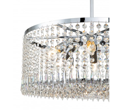 Люстра на штанге Indigo 12005/6R Chrome Sfarzo