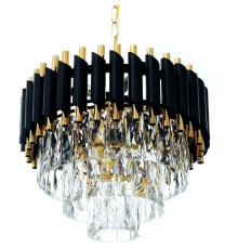 Подвесная люстра LUMINA DECO LDP 6003-400 BK+F.GD Funneli