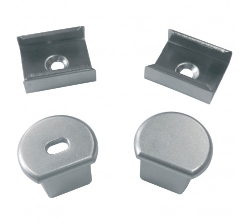 Набор заглушек и скоб для профиля Uniel UL-00000627 UFE-N07 SILVER A POLYBAG