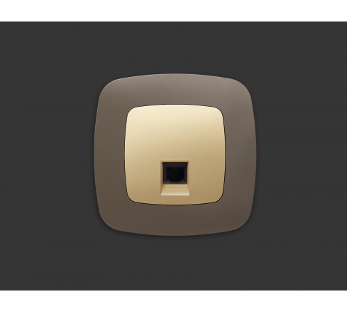 Накладка для розетки RJ-11 или RJ-45 Ambrella Volt OP6120 Quant