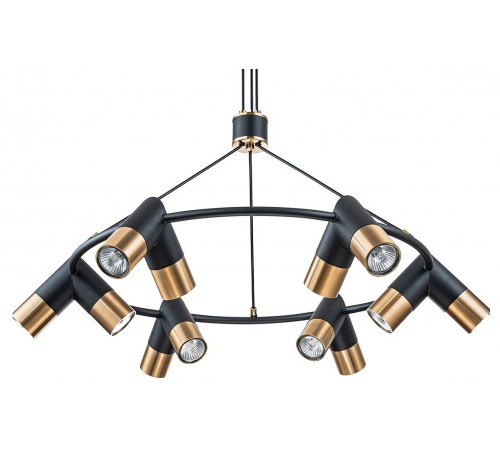 Подвесная люстра Indigo 11036/12P Black Doppio