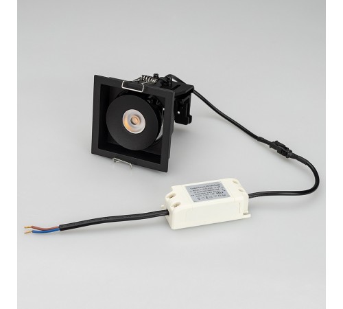 Встраиваемый светильник Arlight 028149 CL-SIMPLE-S80x80-9W Warm3000 (BK, 45 deg)