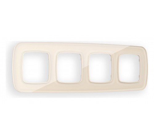 Рамка на 4 поста Ambrella Volt OF320304 Radian Стекло органическое