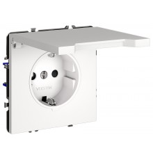 Розетка с заземлением и со шторкой, без рамки с крышкой Voltum VLS040302 S70