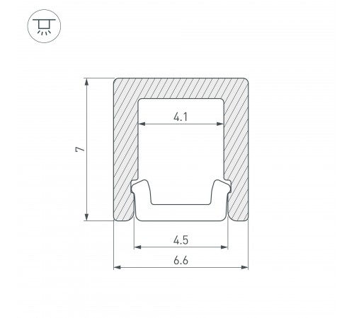 Профиль накладной Arlight 036398 ARH-KANT