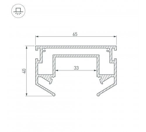 Профиль-держатель Arlight 033090 LGD-STRETCH-4TR