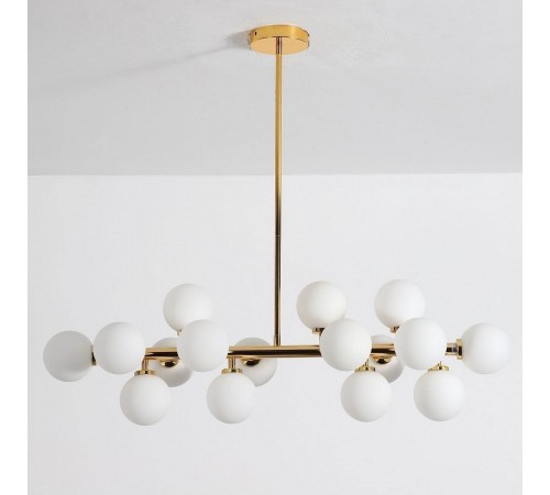 Люстра на штанге LUMINA DECO LDP 6033-16 GD Marsiada