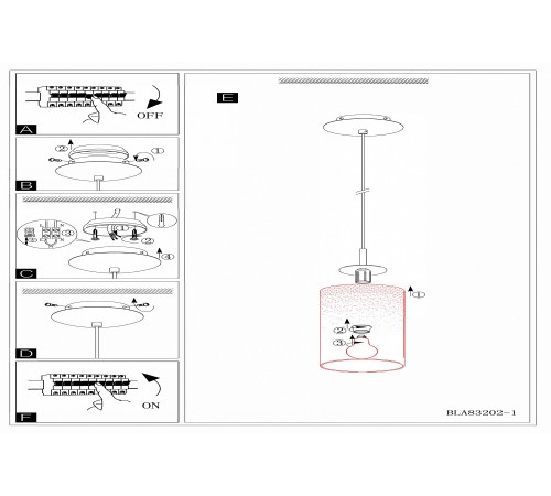 Подвесной светильник Eglo 90047 Amadora