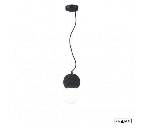 Подвесной светильник iLamp 10694P/1-D100 BK-WH Foxtrot
