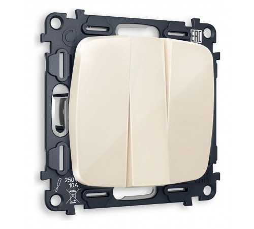 Выключатель трехклавишный без рамки Ambrella Volt MO305010 Quant