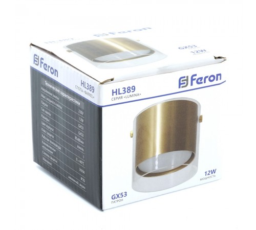 Накладной светильник Feron 48796 HL389