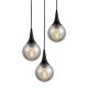 Подвесной светильник LUMINA DECO LDP 11191-3 BK Rocherro
