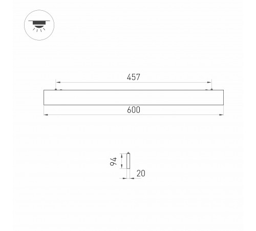Модульный светильник Arlight 031527 LINEAIR FLAT