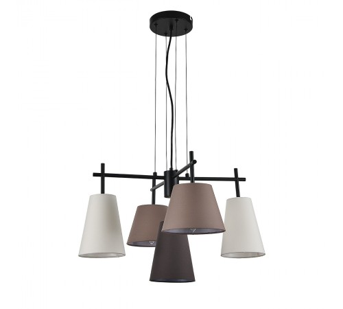 Подвесная люстра Indigo 13032/5P Black Abbinare