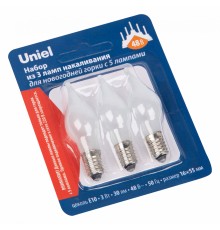 Набор из 3 ламп накаливания Uniel UL-00010988 IL-CW16