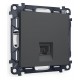 Розетка Ethernet RJ-45 и со шторками, без рамки Ambrella Volt MA912010 Quant