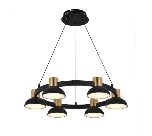 Подвесная люстра Indigo 11059/6P Black Traforo