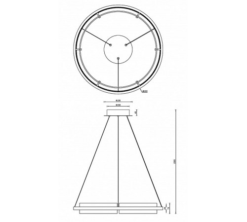 Подвесной светильник iLedex C4716-60 CR Meridian
