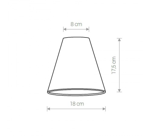 Плафон текстильный Nowodvorski 8504 Cameleon Cone S BL/G