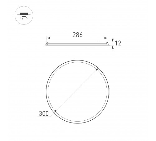 Встраиваемый светильник Arlight 036068 DL EDGE