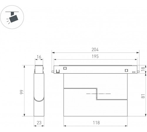 Накладной светильник Arlight 049994 MAG-ORIENT