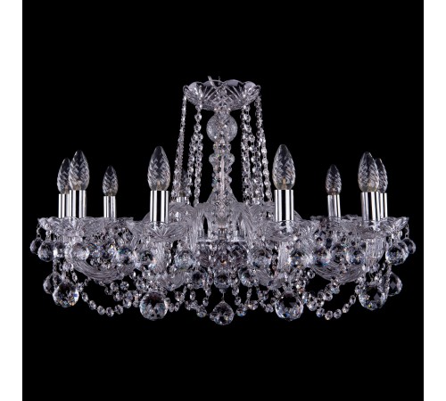 Подвесная люстра Bohemia Ivele Crystal 1402/10/240/Ni/Balls 1402