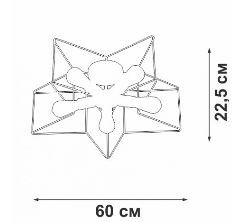 Люстра на штанге Vitaluce V3795-0/5PL V3795