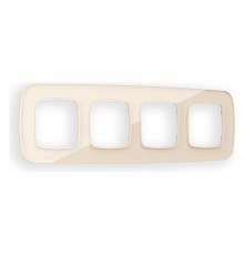 Рамка на 4 поста Ambrella Volt OF350304 Radian Стекло натуральное