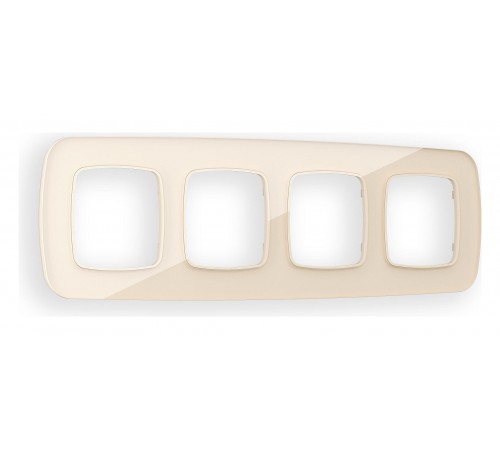 Рамка на 4 поста Ambrella Volt OF350304 Radian Стекло натуральное