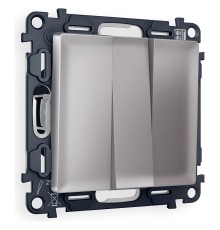 Выключатель трехклавишный без рамки Ambrella Volt MA505010 Quant