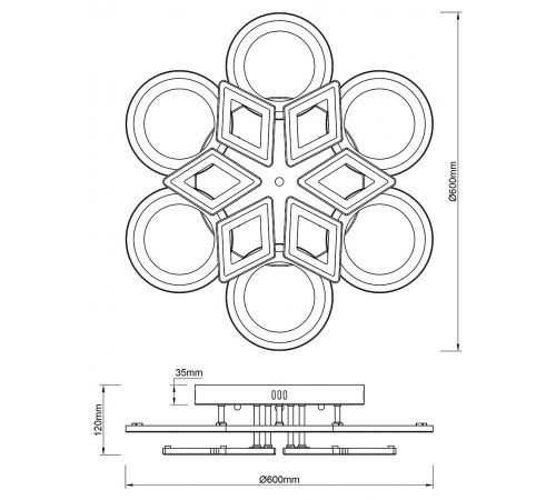 Потолочная люстра Escada 10248/12LED Mosaic