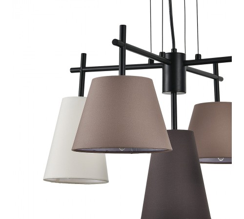 Подвесная люстра Indigo 13032/5P Black Abbinare