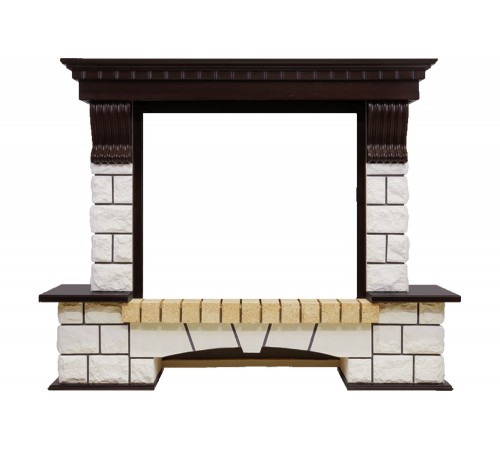 Портал Pierre Luxe угловой - Темный дуб / Белый (Высота 1045мм)