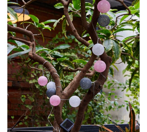 Гирлянда на солнечных батареях Uniel UL-00011593 COTTON BALLS-1