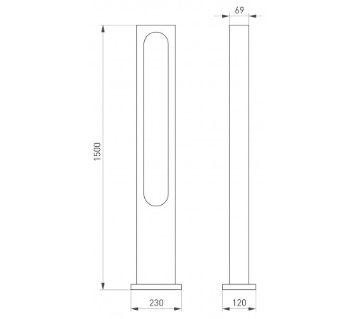 Наземный высокий светильник Arlight 035395 Muse