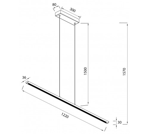 Подвесной светильник Mantra 8955 Lineal