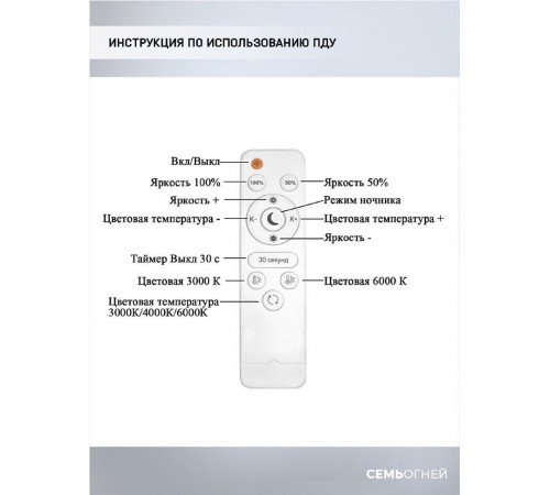 Потолочная люстра Seven Fires  Leida