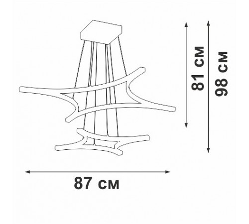 Подвесной светильник Vitaluce V2511DT-0/4+4S V2511DT
