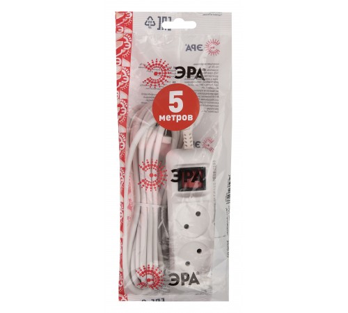 Сетевой фильтр Эра Б0044048 U-2s-5m-2x1