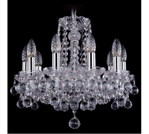 Подвесная люстра Bohemia Ivele Crystal 1402/10/141/Ni/Balls 1402