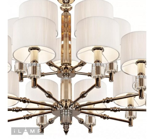 Подвесная люстра iLamp P2404-10+5 Nickel Alexa
