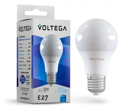 Лампа светодиодная Voltega 8443 General purpose bulb 9W