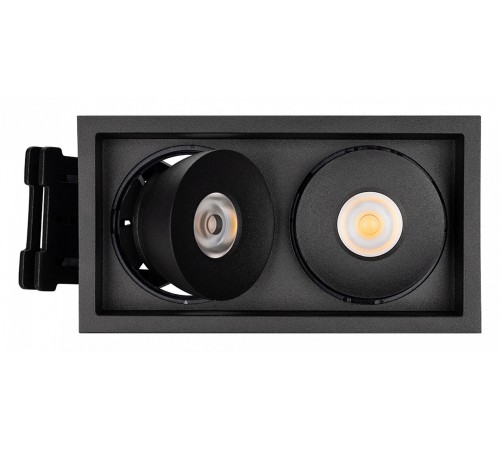 Встраиваемый светильник Arlight 028151 CL-SIMPLE-S148x80-2x9W Warm3000 (BK, 45 deg)