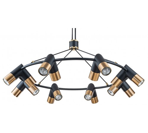 Подвесная люстра Indigo 11036/16P Black Doppio